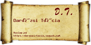 Darázsi Tácia névjegykártya
